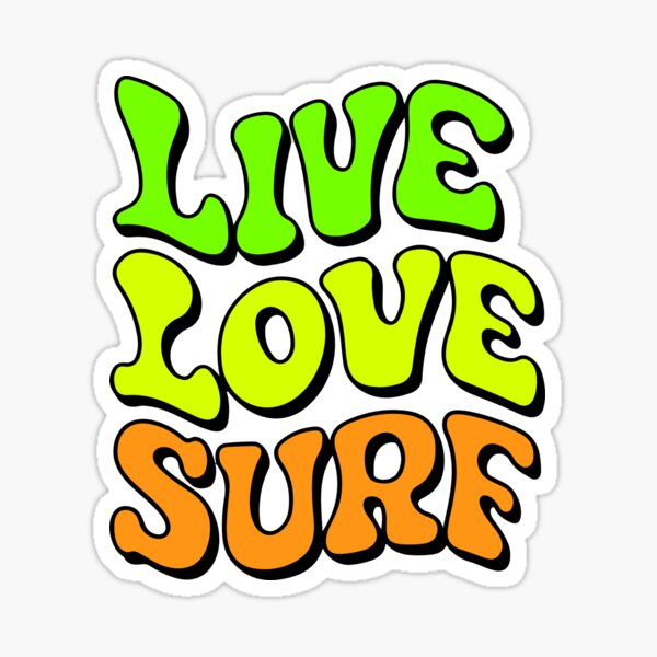 Vista previa del artículo con la obra «Vivir el amor surf», diseñado y vendido por Timegraf.