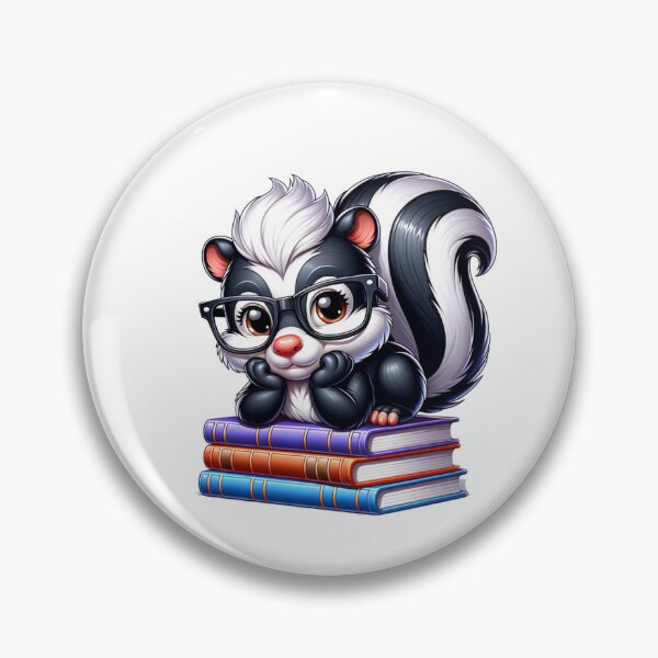 Item preview, Skunk And Books designed and sold by TheAnimalZ00.