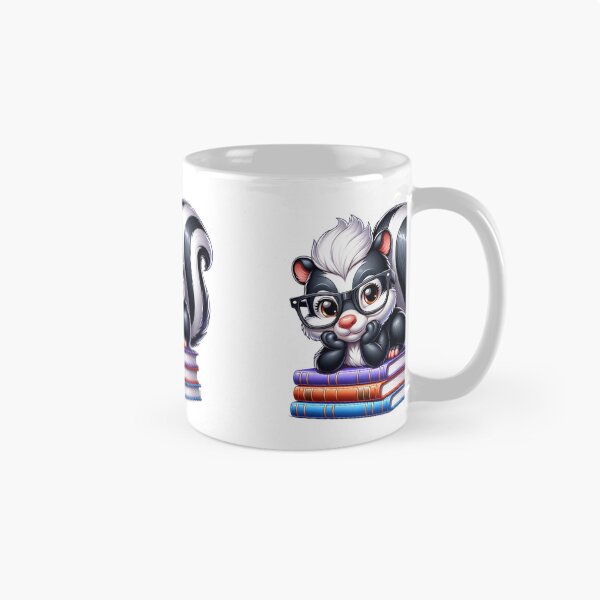 Item preview, Skunk And Books designed and sold by TheAnimalZ00.