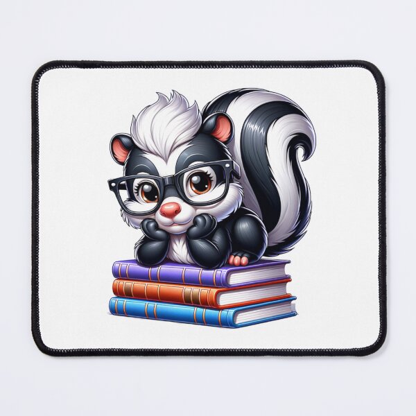 Item preview, Skunk And Books designed and sold by TheAnimalZ00.