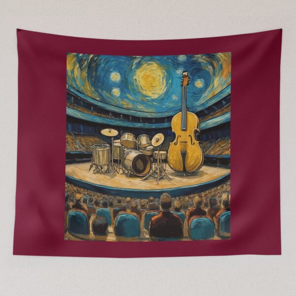 Item preview, "Harmonious Melodies: Instruments on Stage" designed and sold by Artisticanvas.