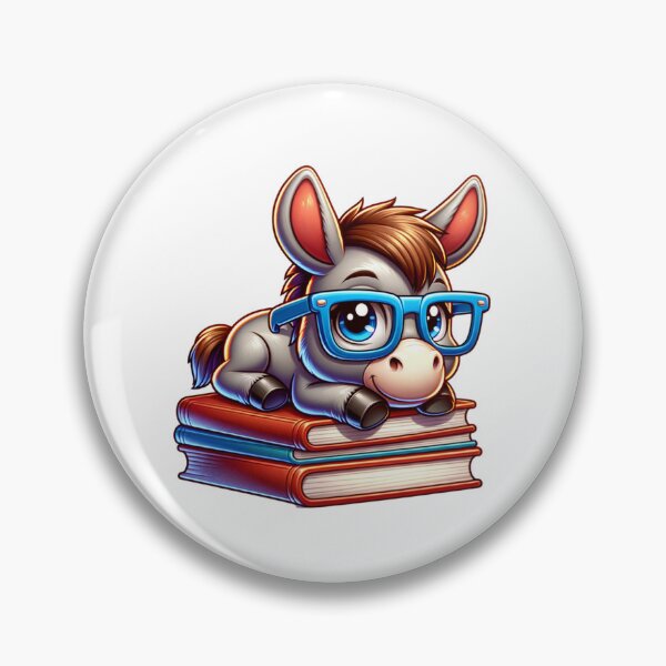 Item preview, Donkey And Books designed and sold by TheAnimalZ00.