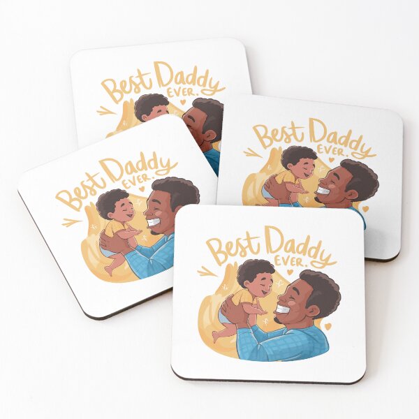 Item preview, Joyful Father-Child Sticker: Best Daddy Ever Tribute designed and sold by HahaHandlesHub.