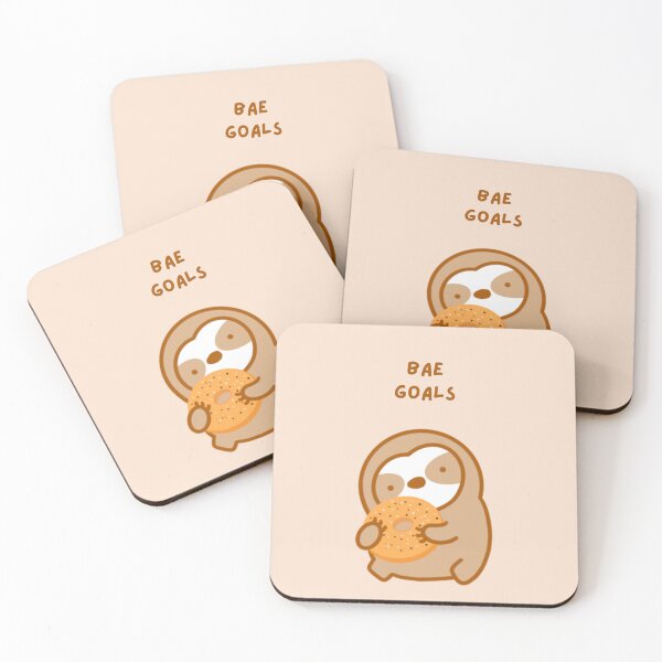 Item preview, Bae Goals Everything Bagel Sloth designed and sold by theslothinme.