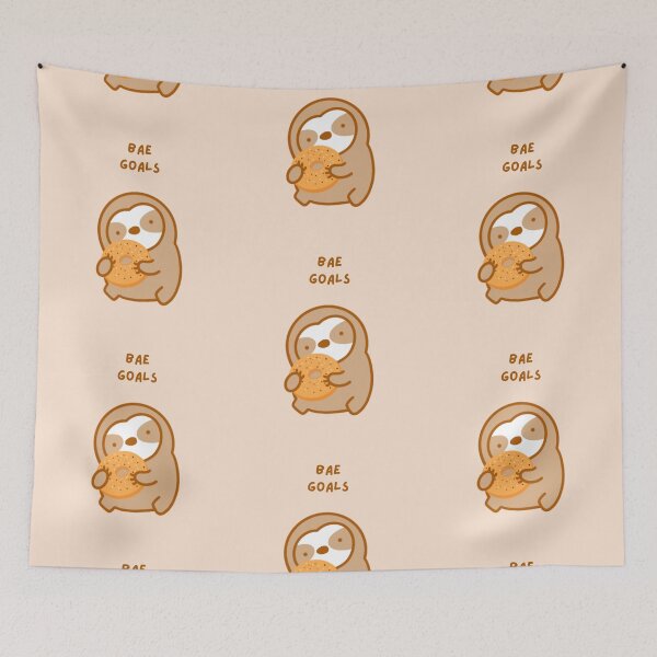 Item preview, Bae Goals Everything Bagel Sloth designed and sold by theslothinme.