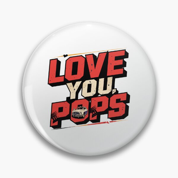 Item preview, Vintage Adventure: Love You, Pops! Father's Day Typography Art designed and sold by HahaHandlesHub.