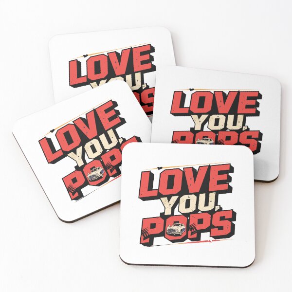 Item preview, Vintage Adventure: Love You, Pops! Father's Day Typography Art designed and sold by HahaHandlesHub.