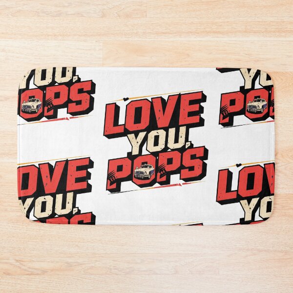 Item preview, Vintage Adventure: Love You, Pops! Father's Day Typography Art designed and sold by HahaHandlesHub.