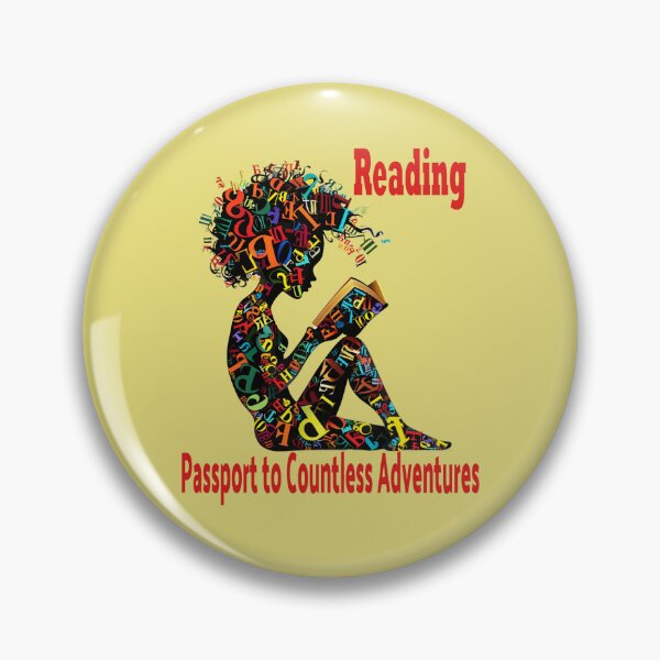 Item preview, Reading: Passport to Countless Adventures, Book Lovers designed and sold by Bliss Find And Design.