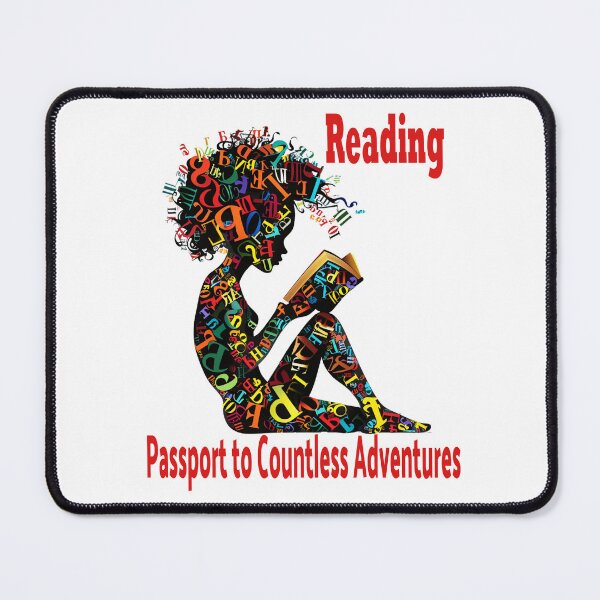 Item preview, Reading: Passport to Countless Adventures, Book Lovers designed and sold by Bliss Find And Design.