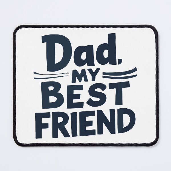 Item preview, Dad, My Best Friend: Nostalgic Father's Day Illustration designed and sold by HahaHandlesHub.