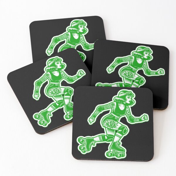 Item preview, Roller Skate Girl (Green)  designed and sold by PinUpPizzazz.