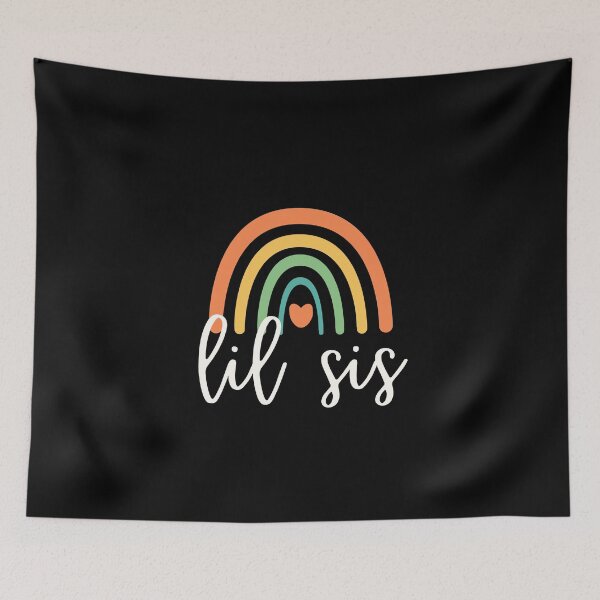 Item preview, Lil Sis - Colorful Rainbow - Heart - Family Reunion designed and sold by patternjp.