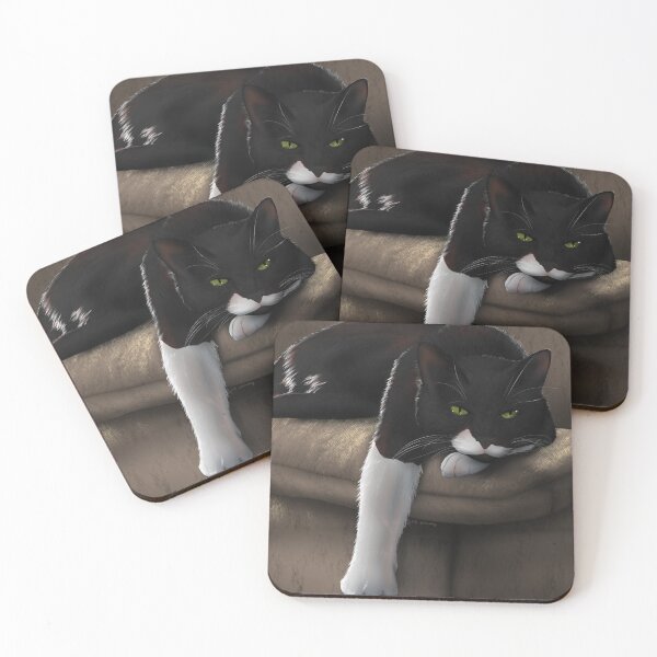 Artikelvorschau, Bequeme Katze entworfen und verkauft von StaticKlingShop.