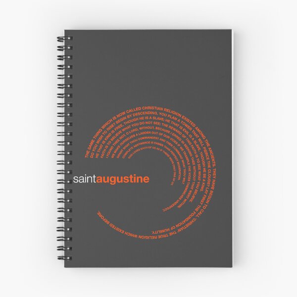 Item preview, Saint Augustine famous quotes poster [orangered] designed and sold by CMYKStudio.