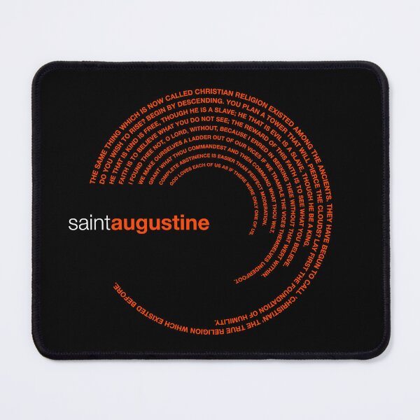 Item preview, Saint Augustine famous quotes poster [orangered] designed and sold by CMYKStudio.