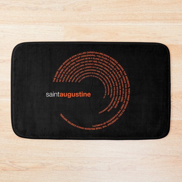 Item preview, Saint Augustine famous quotes poster [orangered] designed and sold by CMYKStudio.