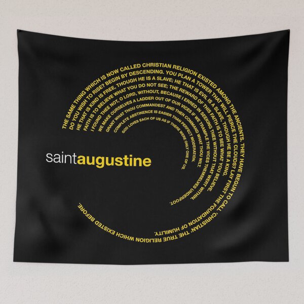 Item preview, Saint Augustine famous quotes poster [gold] designed and sold by CMYKStudio.