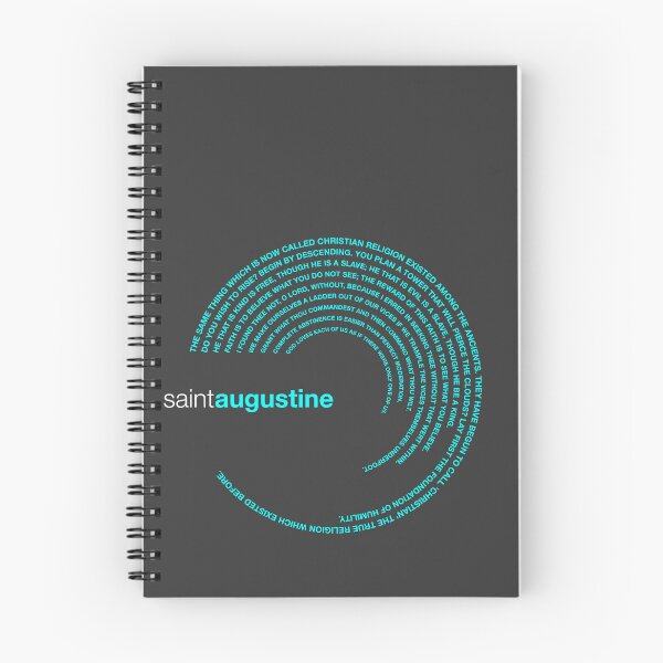 Item preview, Saint Augustine famous quotes poster [aqua] designed and sold by CMYKStudio.