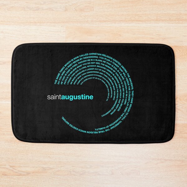 Item preview, Saint Augustine famous quotes poster [aqua] designed and sold by CMYKStudio.