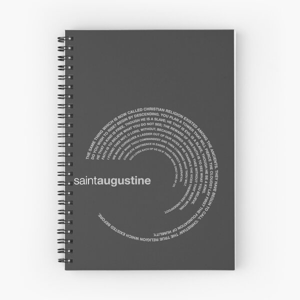 Item preview, Saint Augustine famous quotes poster [silver] designed and sold by CMYKStudio.