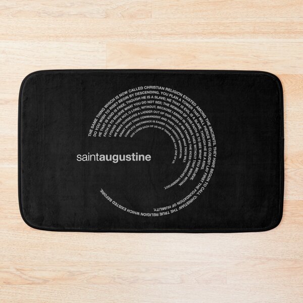 Item preview, Saint Augustine famous quotes poster [silver] designed and sold by CMYKStudio.
