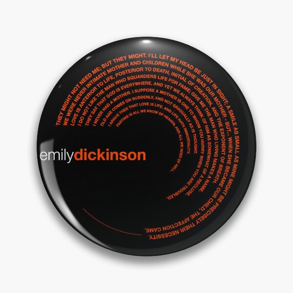 Item preview, Emily Dickinson famous quotes poster [orangered] designed and sold by CMYKStudio.
