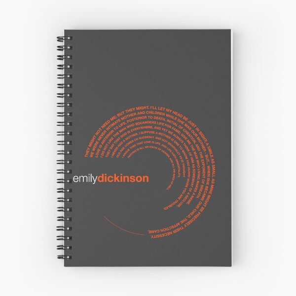 Item preview, Emily Dickinson famous quotes poster [orangered] designed and sold by CMYKStudio.