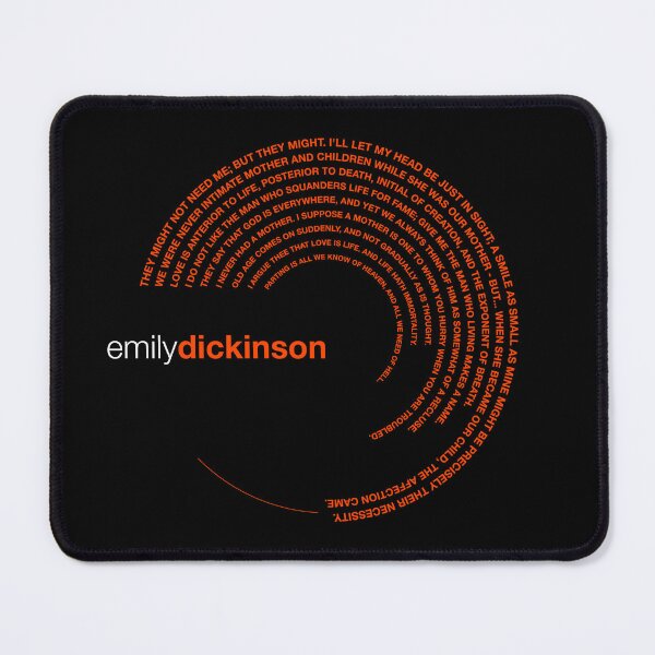 Item preview, Emily Dickinson famous quotes poster [orangered] designed and sold by CMYKStudio.