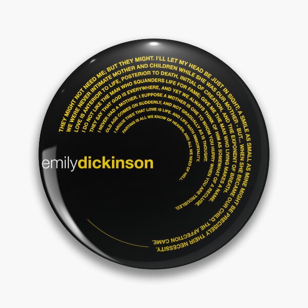 Item preview, Emily Dickinson famous quotes poster [gold] designed and sold by CMYKStudio.