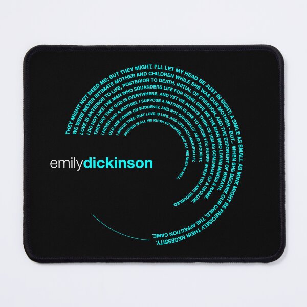 Item preview, Emily Dickinson famous quotes poster [aqua] designed and sold by CMYKStudio.