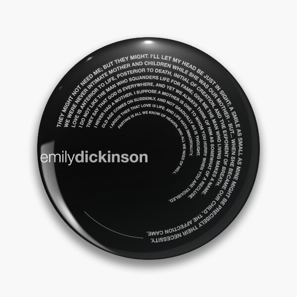 Item preview, Emily Dickinson famous quotes poster [silver] designed and sold by CMYKStudio.
