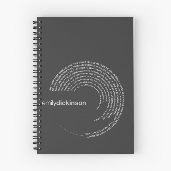 Item preview, Emily Dickinson famous quotes poster [silver] designed and sold by CMYKStudio.