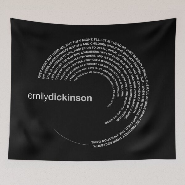 Item preview, Emily Dickinson famous quotes poster [silver] designed and sold by CMYKStudio.