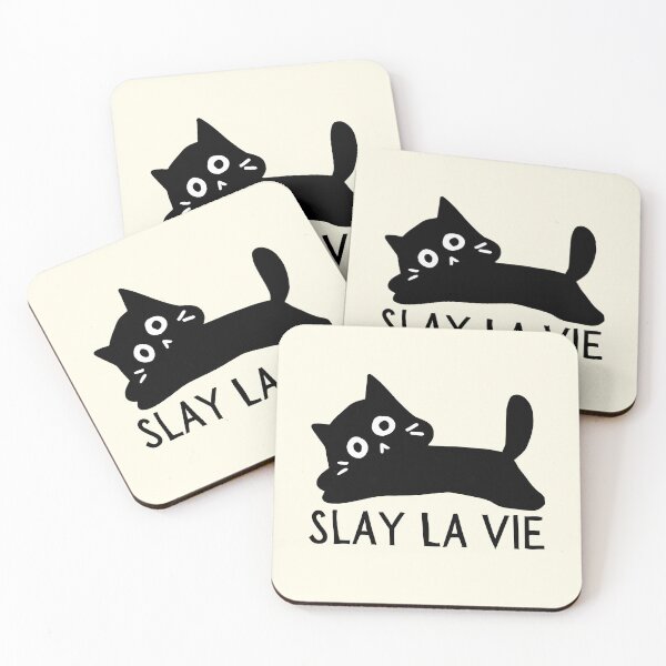 Item preview, Slay La Vie Kitty designed and sold by LaurenPittaway.