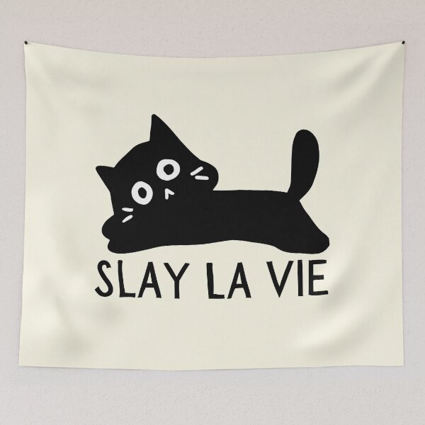 Item preview, Slay La Vie Kitty designed and sold by LaurenPittaway.