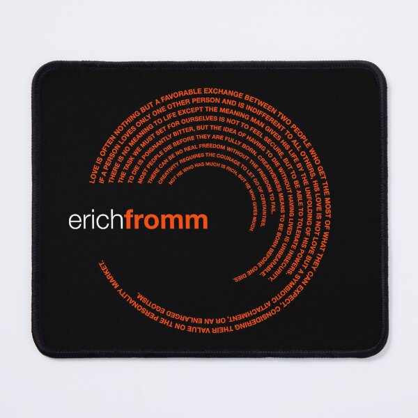 Item preview, Erich Fromm famous quotes poster [orangered] designed and sold by CMYKStudio.