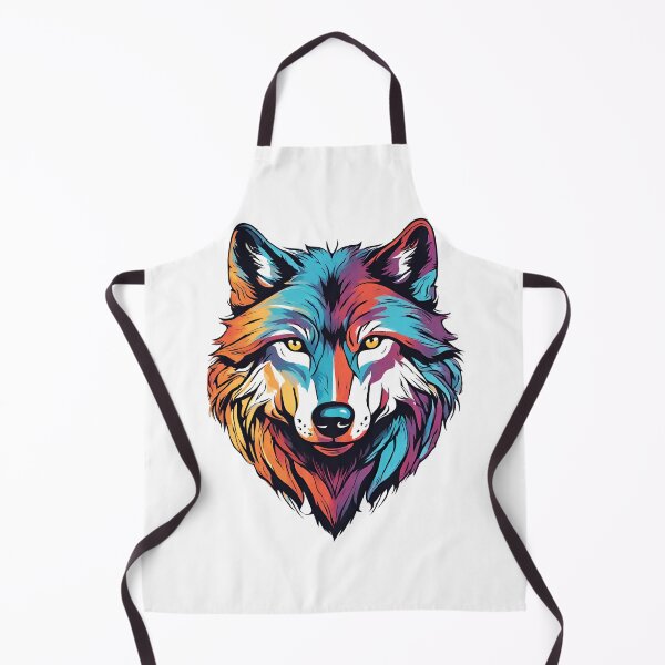 Item preview, Vibrant Spirit: Colorful Wolf Design designed and sold by TRYKID.