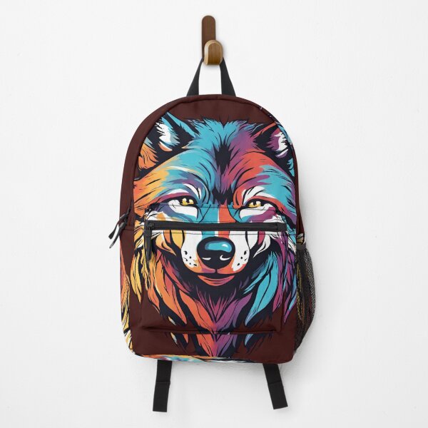 Item preview, Vibrant Spirit: Colorful Wolf Design designed and sold by TRYKID.