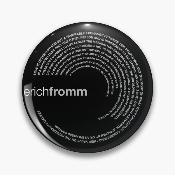 Item preview, Erich Fromm famous quotes poster [silver] designed and sold by CMYKStudio.