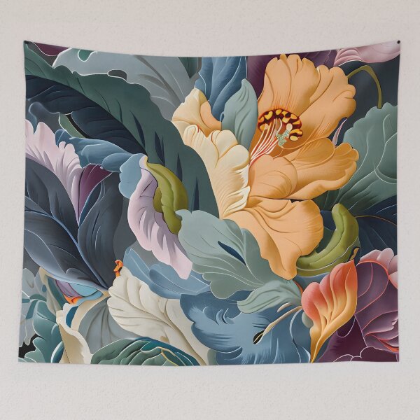 Item preview, Abstract Floral Tapestry designed and sold by MrKATORSKI.