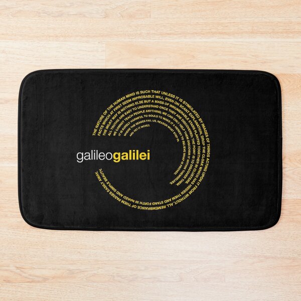 Item preview, Galileo Galilei famous quotes poster [gold] designed and sold by CMYKStudio.