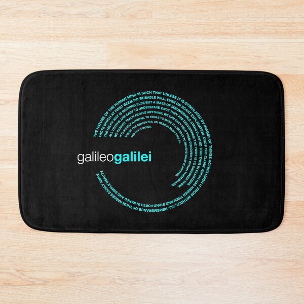 Item preview, Galileo Galilei famous quotes poster [aqua] designed and sold by CMYKStudio.