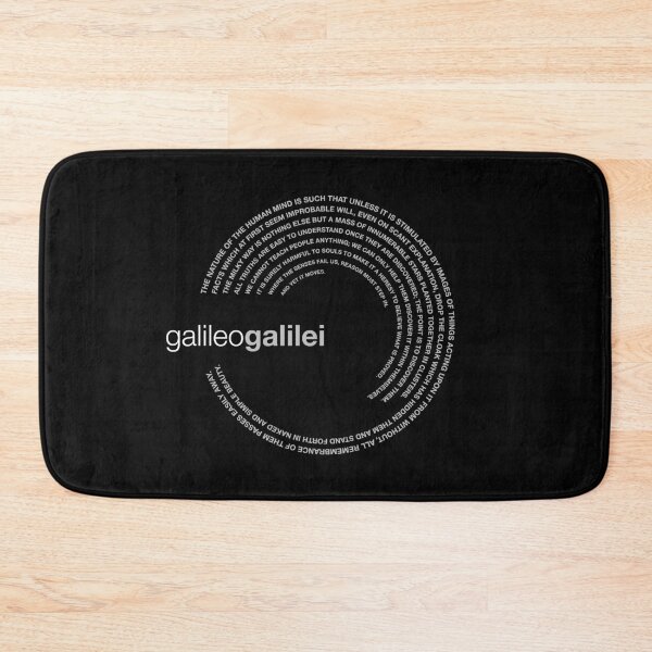 Item preview, Galileo Galilei famous quotes poster [silver] designed and sold by CMYKStudio.