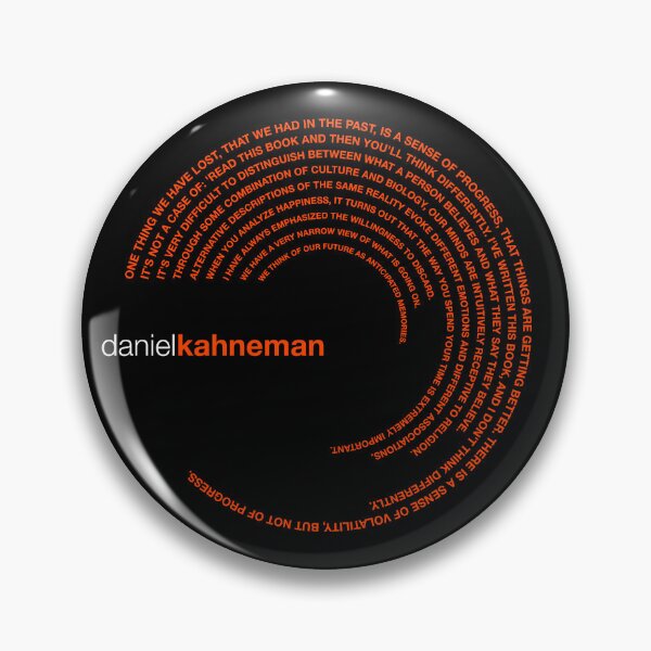 Item preview, Daniel Kahneman famous quotes poster [orangered] designed and sold by CMYKStudio.