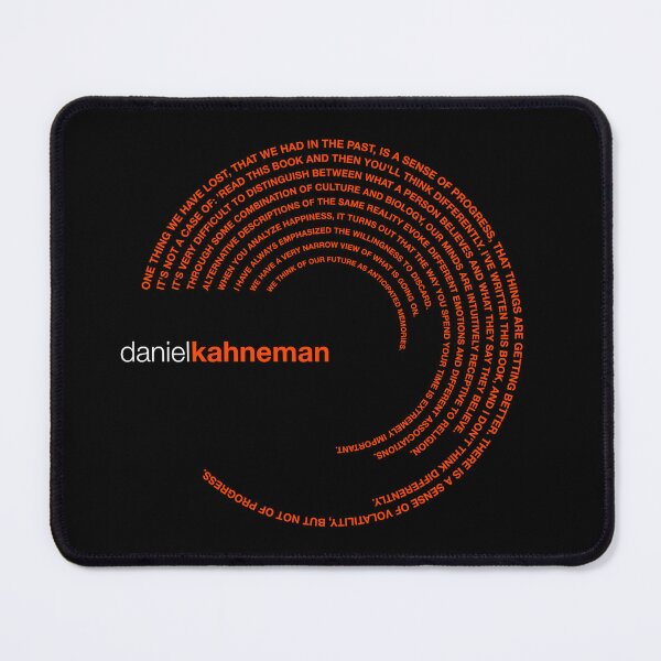 Item preview, Daniel Kahneman famous quotes poster [orangered] designed and sold by CMYKStudio.
