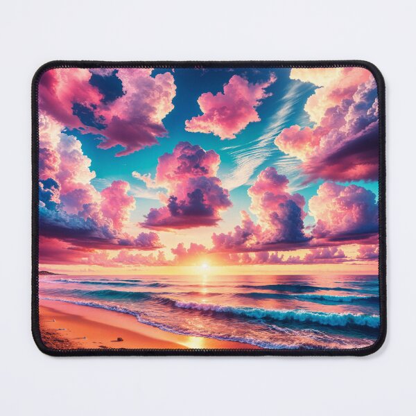 Item preview, "Beachside Bliss: Cotton Candy Sunset" designed and sold by MindVibe.
