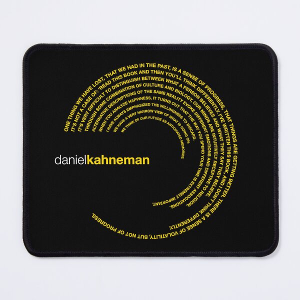 Item preview, Daniel Kahneman famous quotes poster [gold] designed and sold by CMYKStudio.