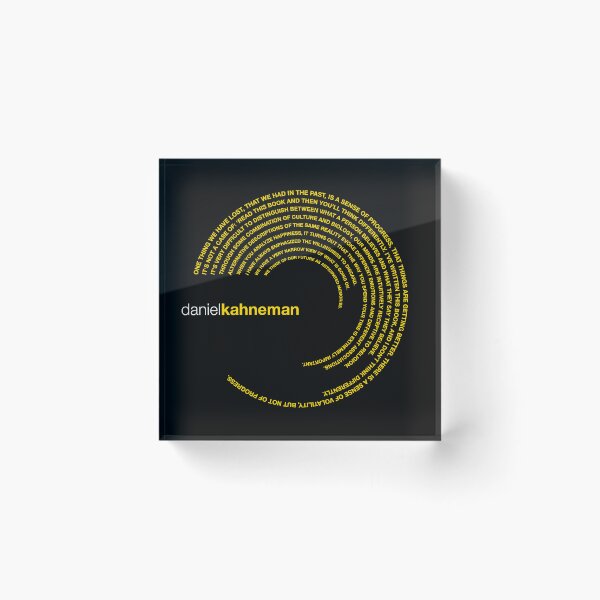 Item preview, Daniel Kahneman famous quotes poster [gold] designed and sold by CMYKStudio.