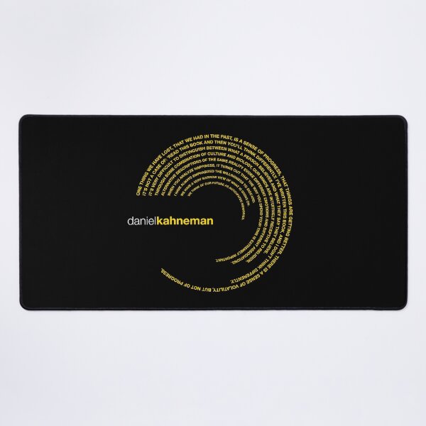 Item preview, Daniel Kahneman famous quotes poster [gold] designed and sold by CMYKStudio.